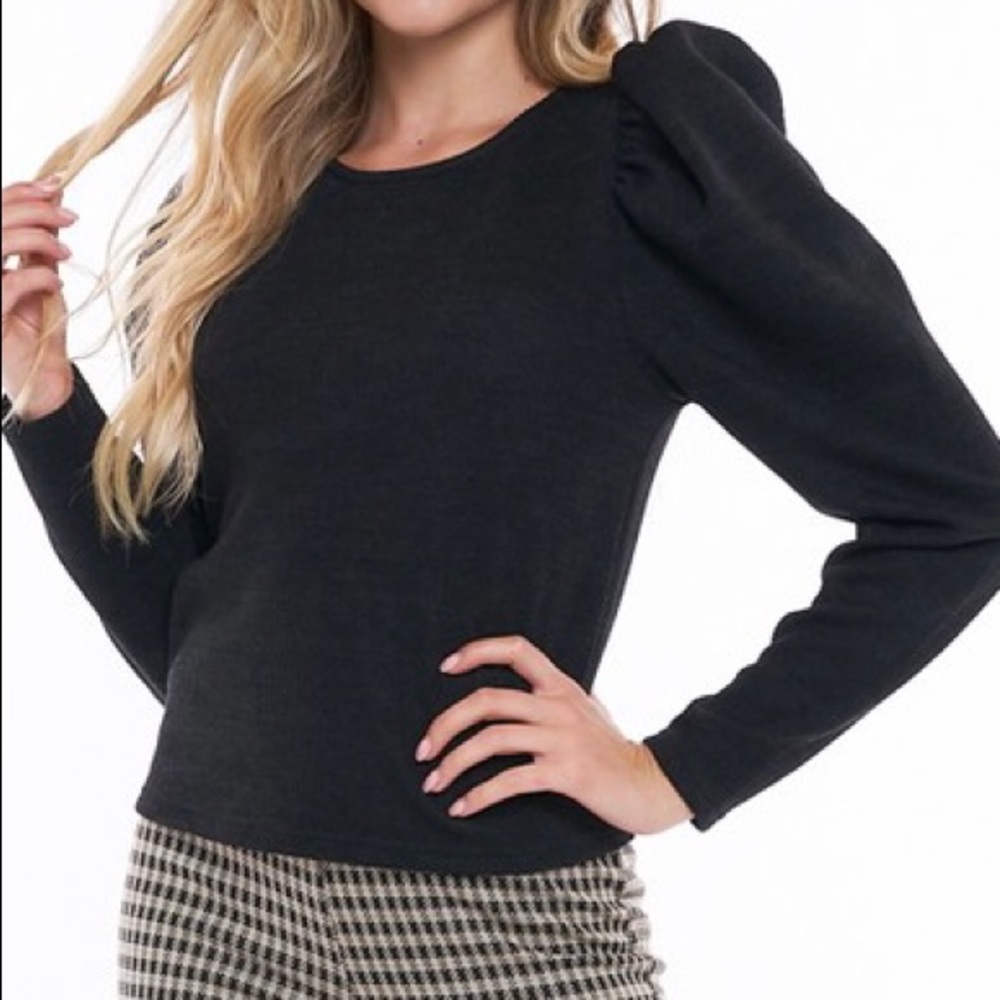 Puff Shoulder Sweater - Picture 2 of 3